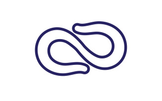 Infinity design loop logo vector v12