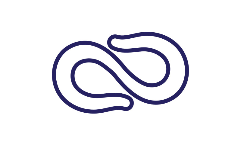 Infinity design loop logo vector v12 Logo Template