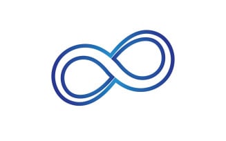 Infinity design loop logo vector v13