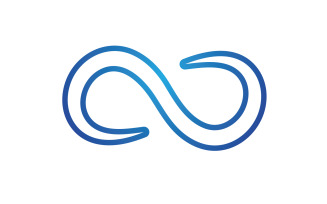Infinity design loop logo vector v16
