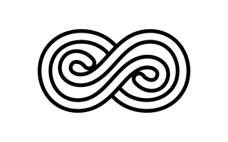 Infinity design loop logo vector v18