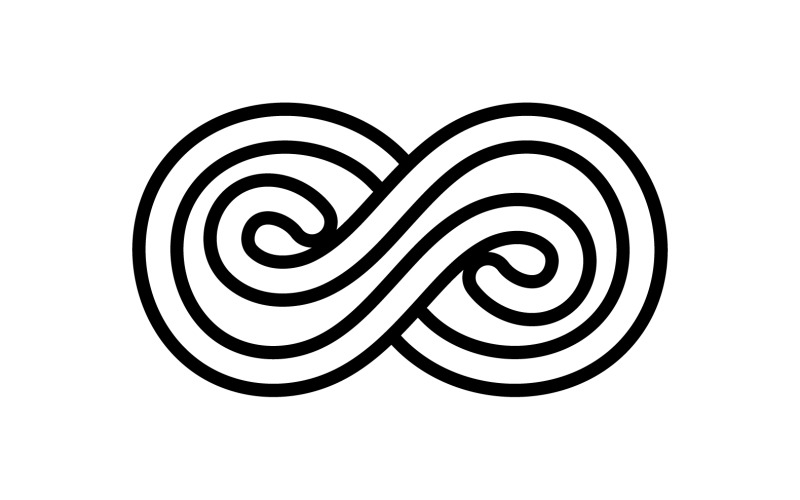 Infinity design loop logo vector v18 Logo Template