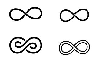 Infinity design loop logo vector v19