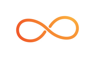 Infinity design loop logo vector v1