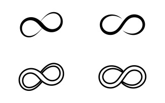 Infinity design loop logo vector v21