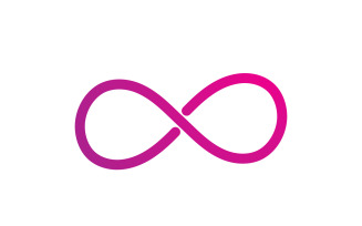 Infinity design loop logo vector v2