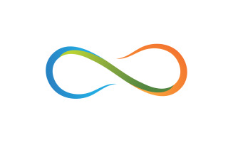 Infinity design loop logo vector v4