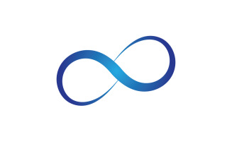 Infinity design loop logo vector v5