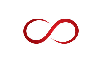 Infinity design loop logo vector v6