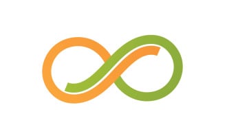 Infinity design loop logo vector v7