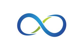 Infinity design loop logo vector v8