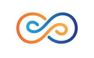 Infinity design loop logo vector v9