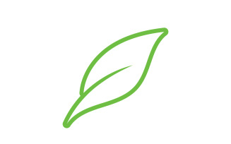 Leaf eco green tea nature fresh logo vector v11