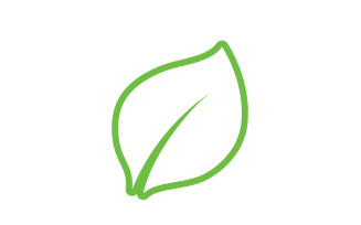 Leaf eco green tea nature fresh logo vector v13