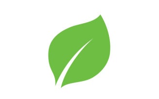 Leaf eco green tea nature fresh logo vector v5