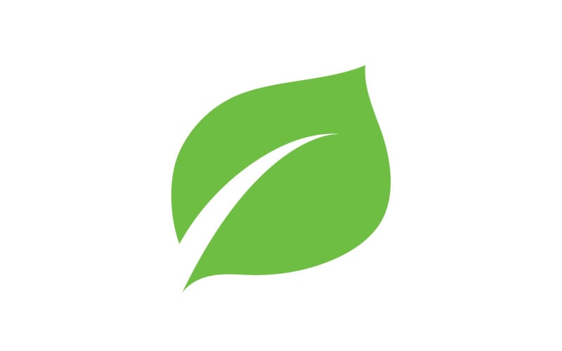 Leaf eco green tea nature fresh logo vector v9 Logo Template