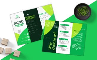 New Abstract Business Tri-Fold Brochure Design - Corporate Identity