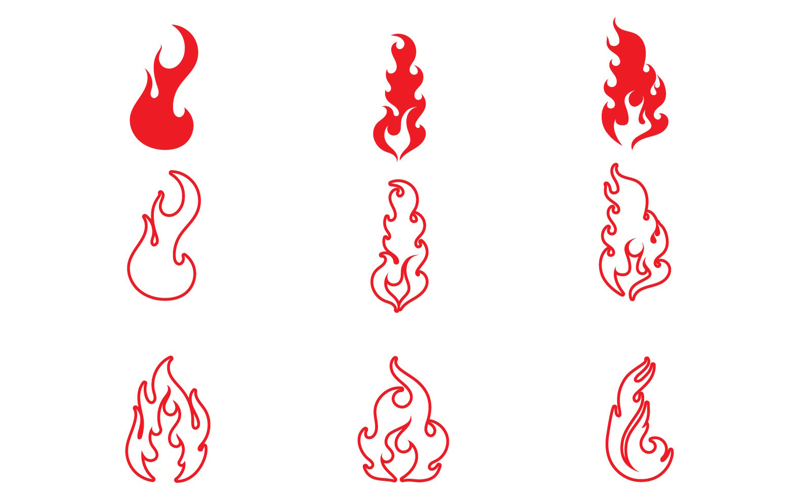 Kit Graphique #327093 Burn Flamme Divers Modles Web - Logo template Preview
