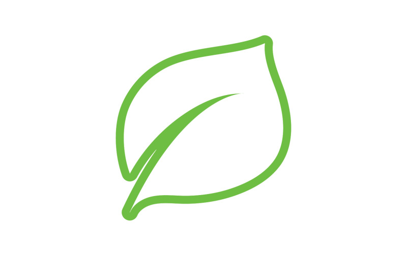 Leaf eco green tea nature fresh logo vector v25 Logo Template