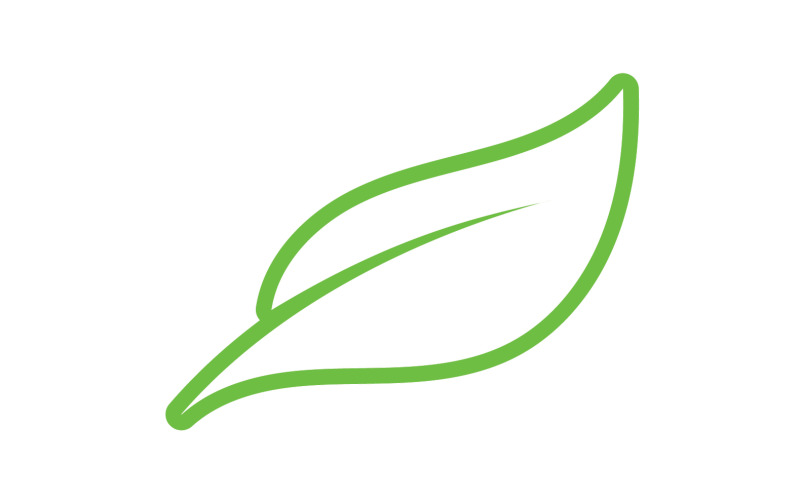 Leaf eco green tea nature fresh logo vector v26 Logo Template