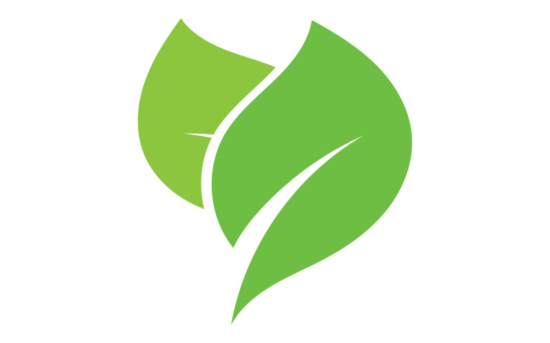 Leaf eco green tea nature fresh logo vector v33 Logo Template