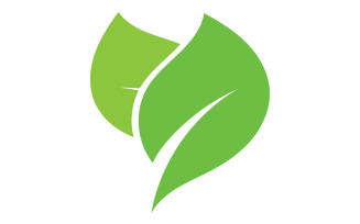 Leaf eco green tea nature fresh logo vector v33