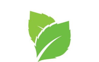 Leaf eco green tea nature fresh logo vector v36