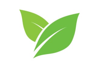 Leaf eco green tea nature fresh logo vector v39