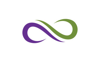 Loop design line infinity logo vector v13