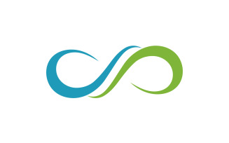Loop design line infinity logo vector v14