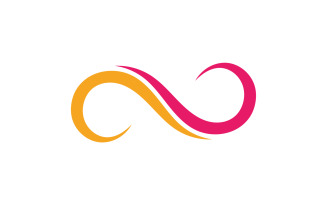 Loop design line infinity logo vector v15