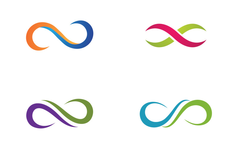 Loop design line infinity logo vector v19 Logo Template