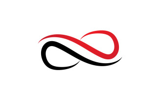 Loop design line infinity logo vector v1