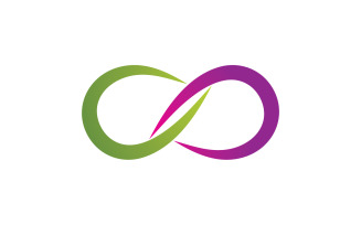 Loop design line infinity logo vector v2