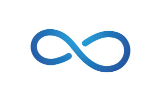 Loop design line infinity logo vector v7