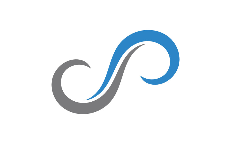 Loop design line infinity logo vector v9 Logo Template