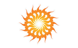 Sun Logo and symbol landscape vector v2