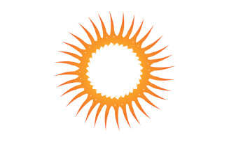 Sun Logo and symbol landscape vector v3