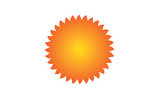 Sun Logo and symbol landscape vector v8