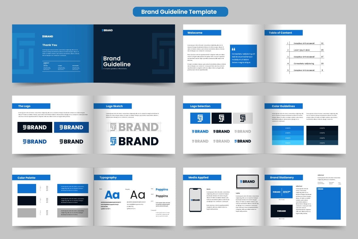 Kit Graphique #327174 Brand Guideline Divers Modles Web - Logo template Preview