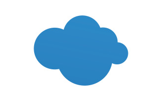 Blue cloud icon logo decoration and company design v13
