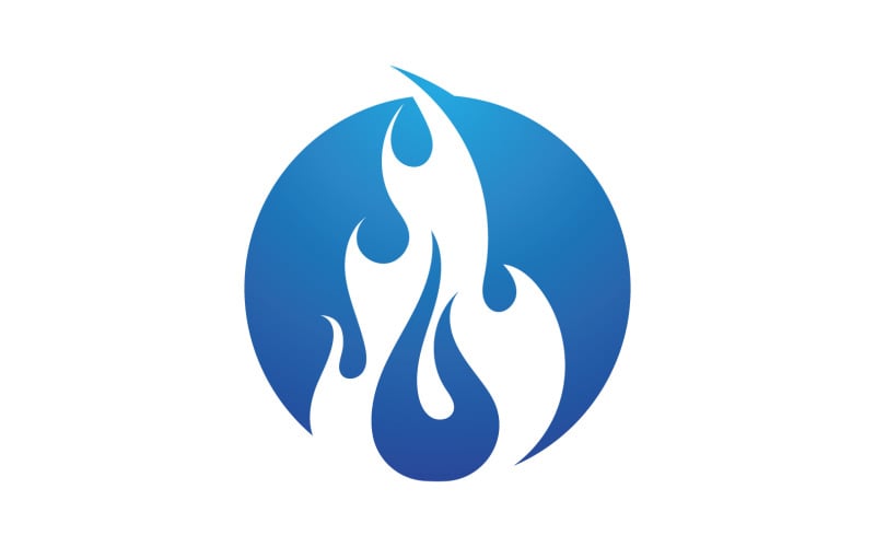 Fire hot flame burn logo vector v3 Logo Template