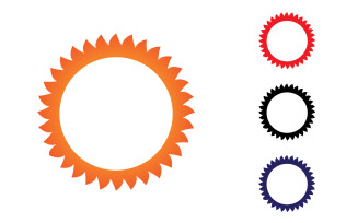 Sun Logo and symbol landscape vector v14