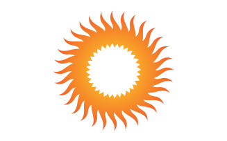 Sun Logo and symbol landscape vector v1