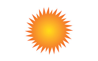 Sun Logo and symbol landscape vector v5