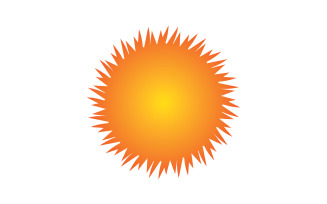 Sun Logo and symbol landscape vector v6