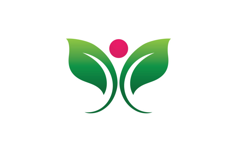 Eco leaf green nature tree element logo vector v13 Logo Template