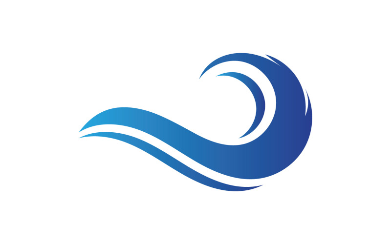 Water wave beach blue water logo vector v11 Logo Template