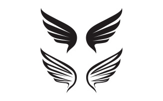 Wing bird falcon angel vector design for logo v16