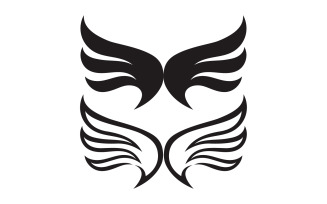 Wing bird falcon angel vector design for logo v17